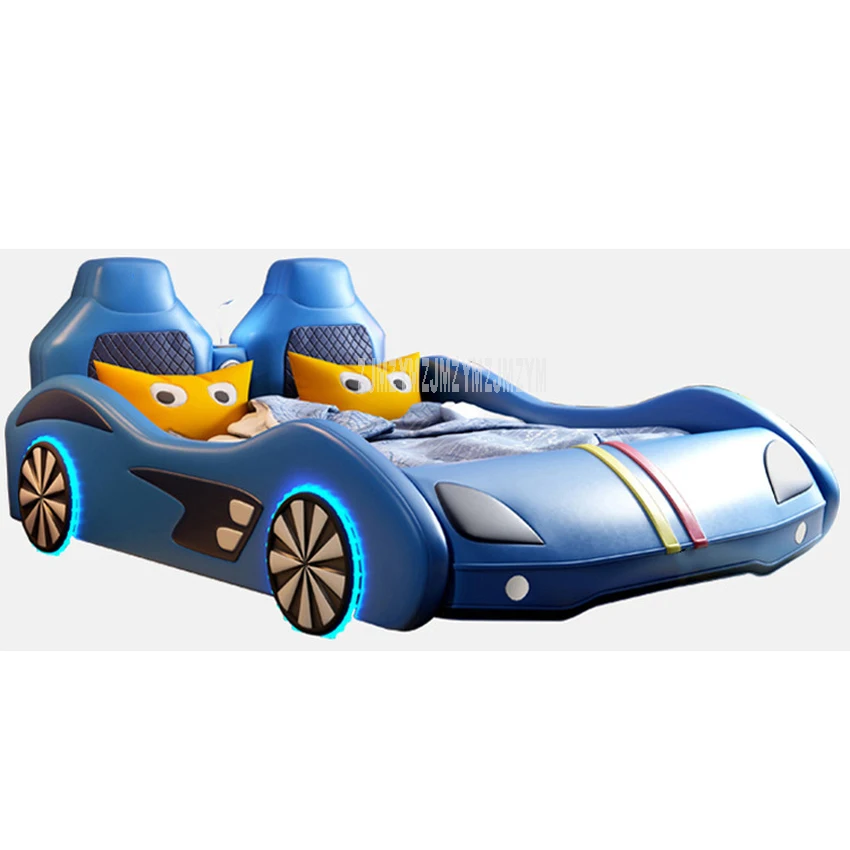 1.2m/1.5m/1.8m Car Design Children Bed With Mattress Top Layer Genuine Leather Bed Child Home Bedroom Furniture For Kids Gift 1.2m/1.5m/1.8m Car Design Children Bed With Mattress Top Layer Genuine Leather Bed Child Home Bedroom Furniture For Kids Gift