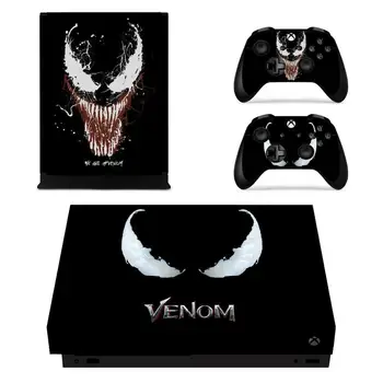 

Spiderman VS Venom Full Cover Skin Console & Controller Decal Stickers for Xbox One X Skin Stickers Vinyl