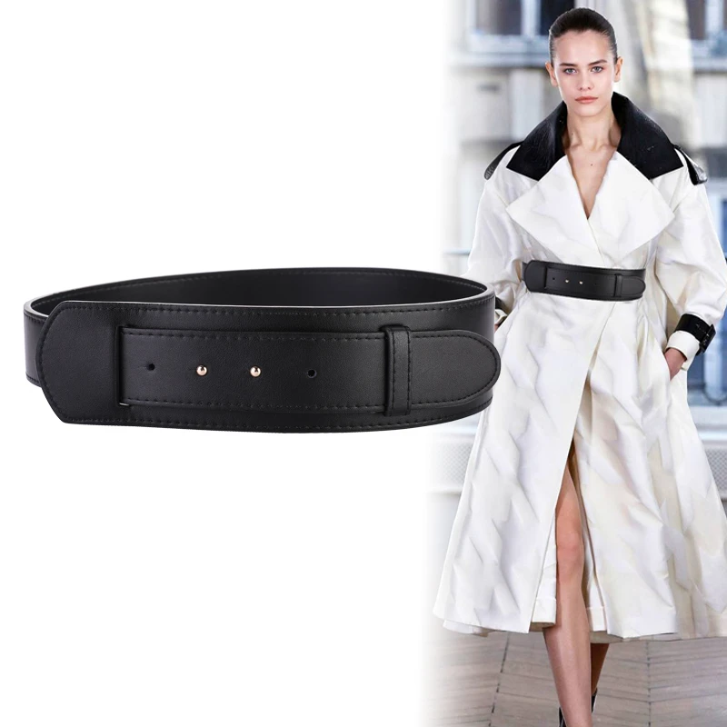 Cinturones de cuero genuino para mujer, sin abrigo de hebilla, de piel de vaca, fajas para vestido, Bar, fiesta, decorar| Cinturones de mujer| - AliExpress