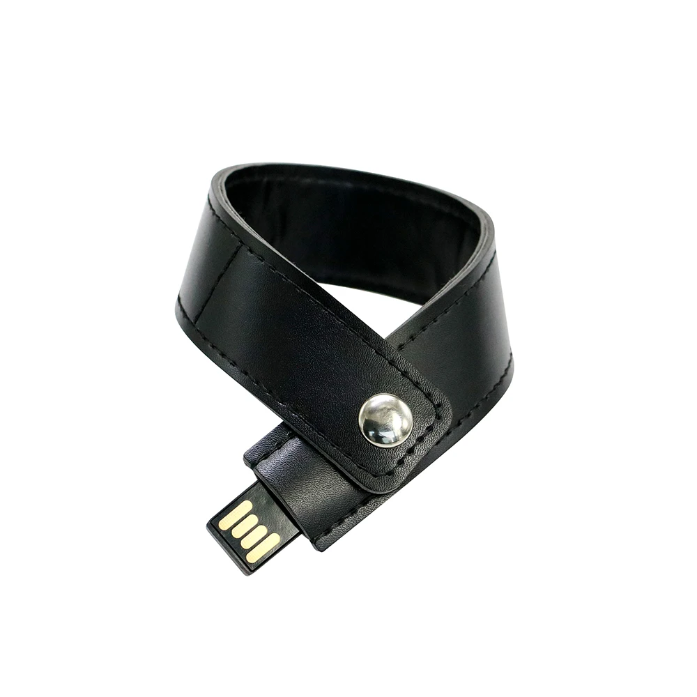 Флеш-накопитель полной емкости 64G, кожаный браслет с Usb флеш-картой 16G, 32G, браслет, Usb флешка 8 GB, флэш-диск