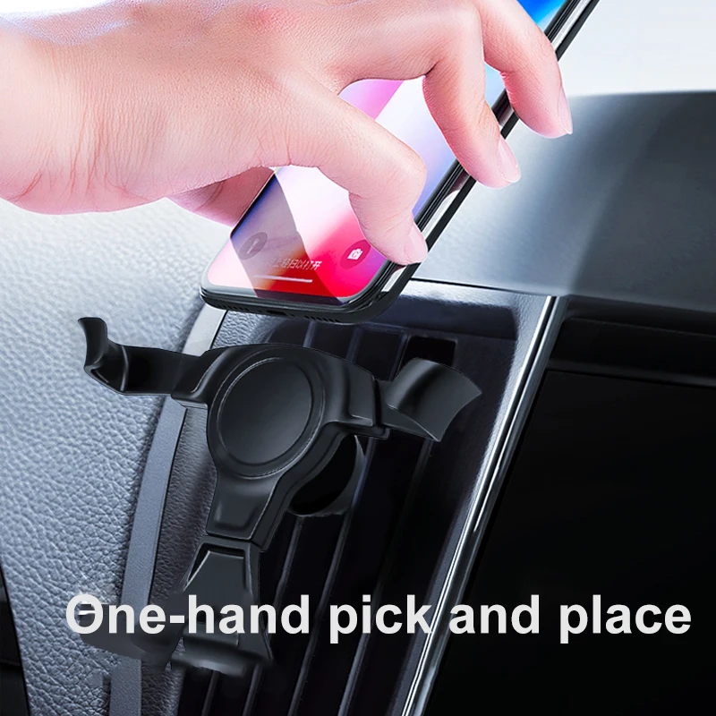 RUZSJ Gravity Car Holder For Phone Air Vent Clip Mount Mobile Cellphone Support Smartphone GPS Support For Any phone model RUZSJ Gravity Car Holder For Phone Air Vent Clip Mount Mobile Cellphone Support Smartphone GPS Support For Any phone model