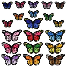 DIY S L бабочка пластырь термопатчи полоски на одежде термопереводные пластыри с утюгом на наклейки на заказ аппликация Ткань