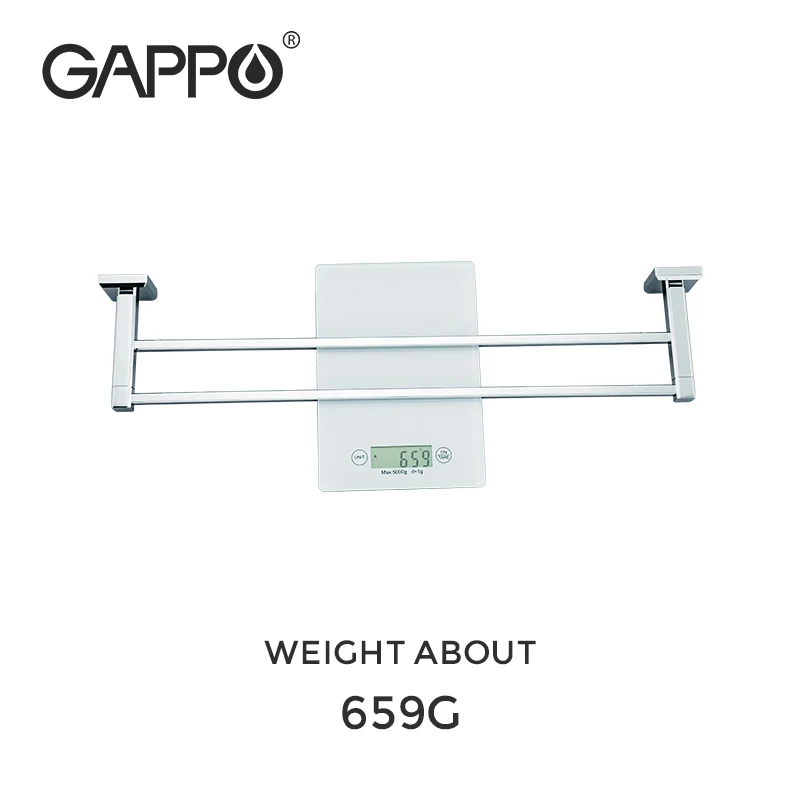 Вешалка для полотенец GAPPO G3809 двухслойная настенная вешалка из нержавеющей стали