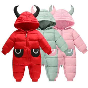 

New style Baby Clothes Newborn toddler rompers cute Infant new born Warm and thickened winter clothing Christmas‘’ coat