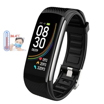 

Men Smart Watch Body Temperature Monitoring Fitness Tracker Bracelet Heart Rate Blood Pressure Monitor Pedometer Smartwatch 2020