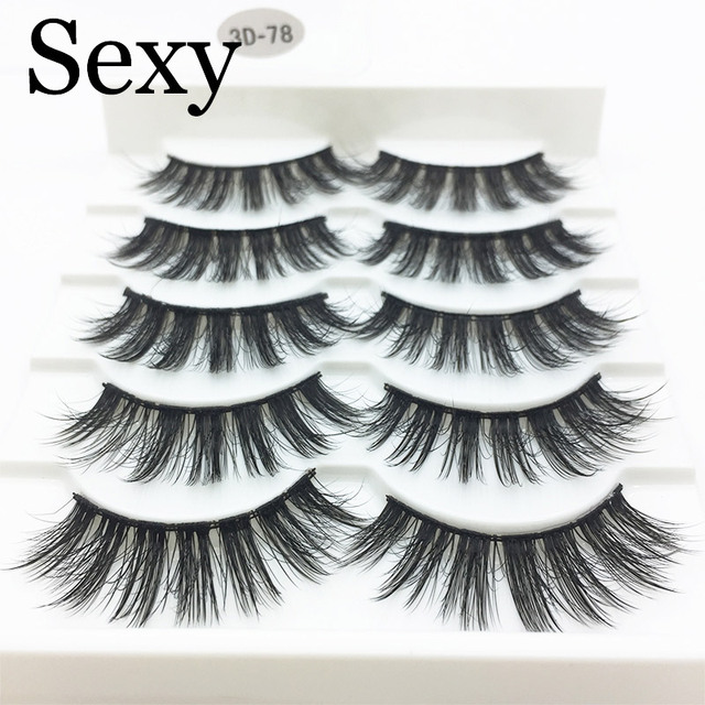 Pairs 3d mink hair false eyelashes natural Long Eye Lashes Wispy Makeup Extension Tools sexy mink eyelashes eye lashes cilios