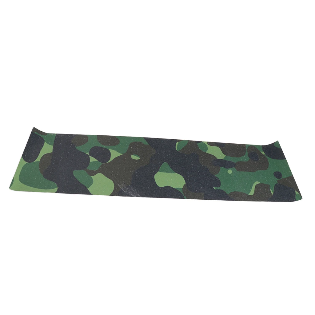 Camouflage Скейтборд Палуба наждачная бумага Grip Tape Griptape лист прочный и противоскользящий 33' x 9' - Цвет: Camouflage