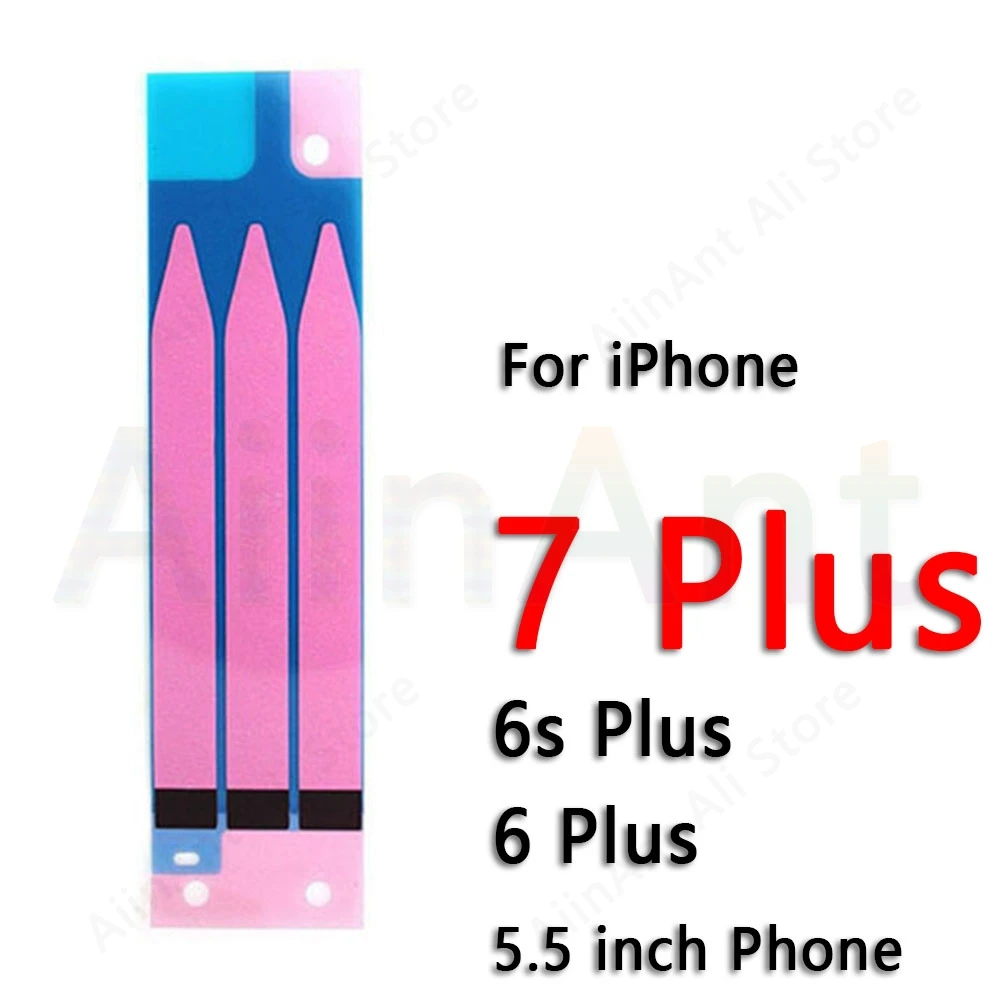 2 Piece For iPhone 6 6s 7 8 Plus X Xs Max XR 5s 5c Battery Adhesive Sticker Stickers Replacement - Color: 5.5 inch