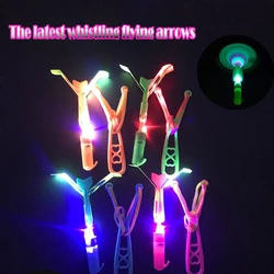 2021 novo brinquedo do bebê y forma aleatória ou quatro cores em linha reta seta luz voando brinquedo led iluminação flash brinquedos festa diversão presente catapulta