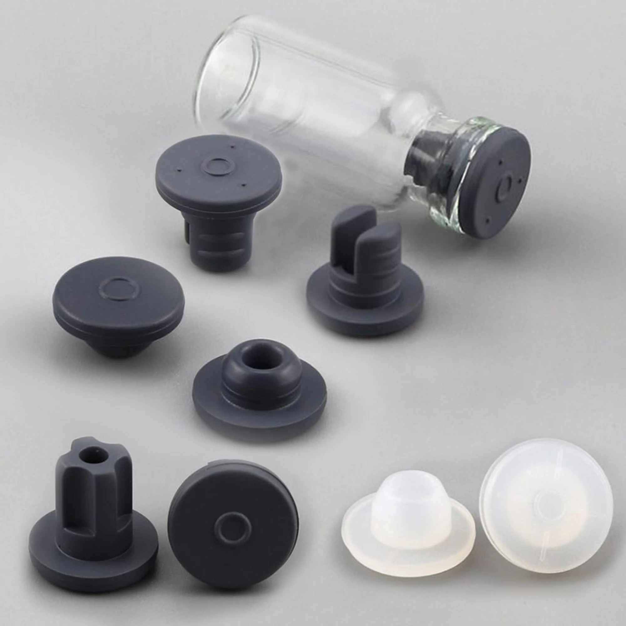 Rubber Stoppers Self Healing Injection Ports Mushroom Spawn Jar Inoculation 10X rubber stoppers
