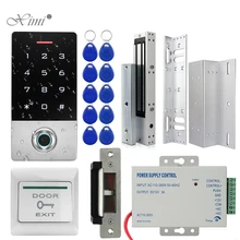 Kit sistema di controllo accessi porta impronte digitali IP68 tastiera di controllo accessi RFID esterna impermeabile + serratura magnetica elettrica