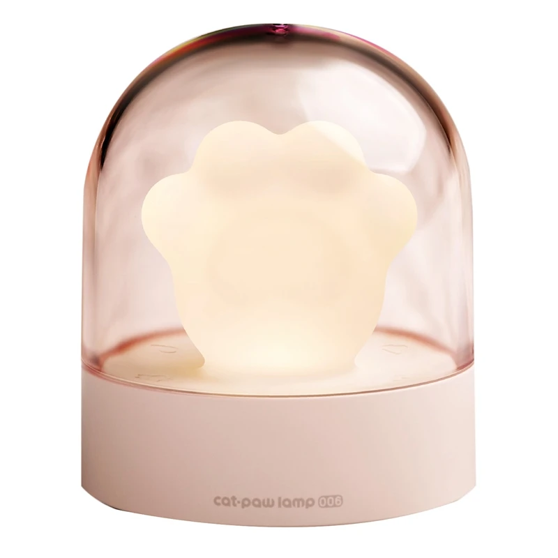 

ELEG-DC5V Cartoon Cute Cat Claw Shape Night Lamp LED Ambient Lights Bedside Musical Lamp Cats Lamp for Christmas Gift