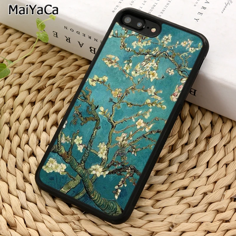 MaiYaCa Ван Гог цветок миндаля искусство телефонный чехол для iPhone X XR XS 11 12 13 Pro MAX 5 6 6S 7