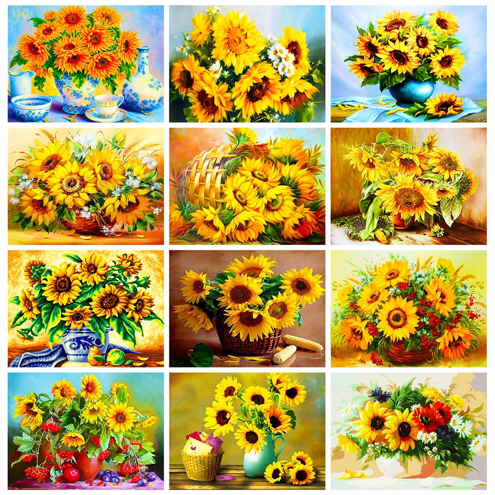 5d Lukisan Berlian Bunga Berlian Bordir Dijual Gambar Bunga Matahari Dari Berlian Imitasi Mosaik Buatan Tangan Hadiah Dekorasi Rumah Berlian Lukisan Cross Stitch Aliexpress