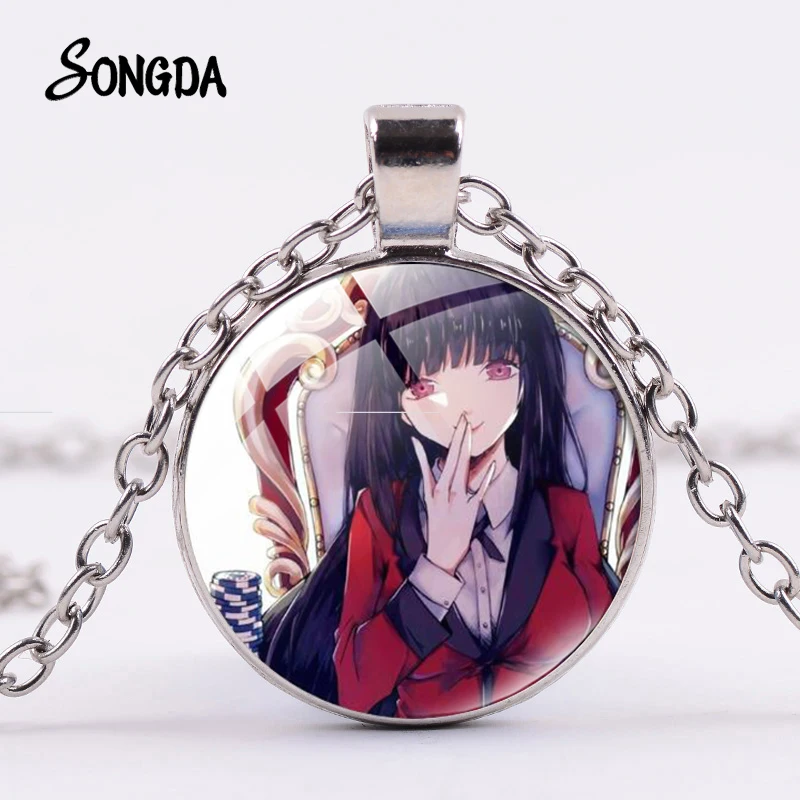 Ожерелье Kakegurui Jabami Yumeko Saotome Mary ожерелье ручной работы с мультяшным принтом