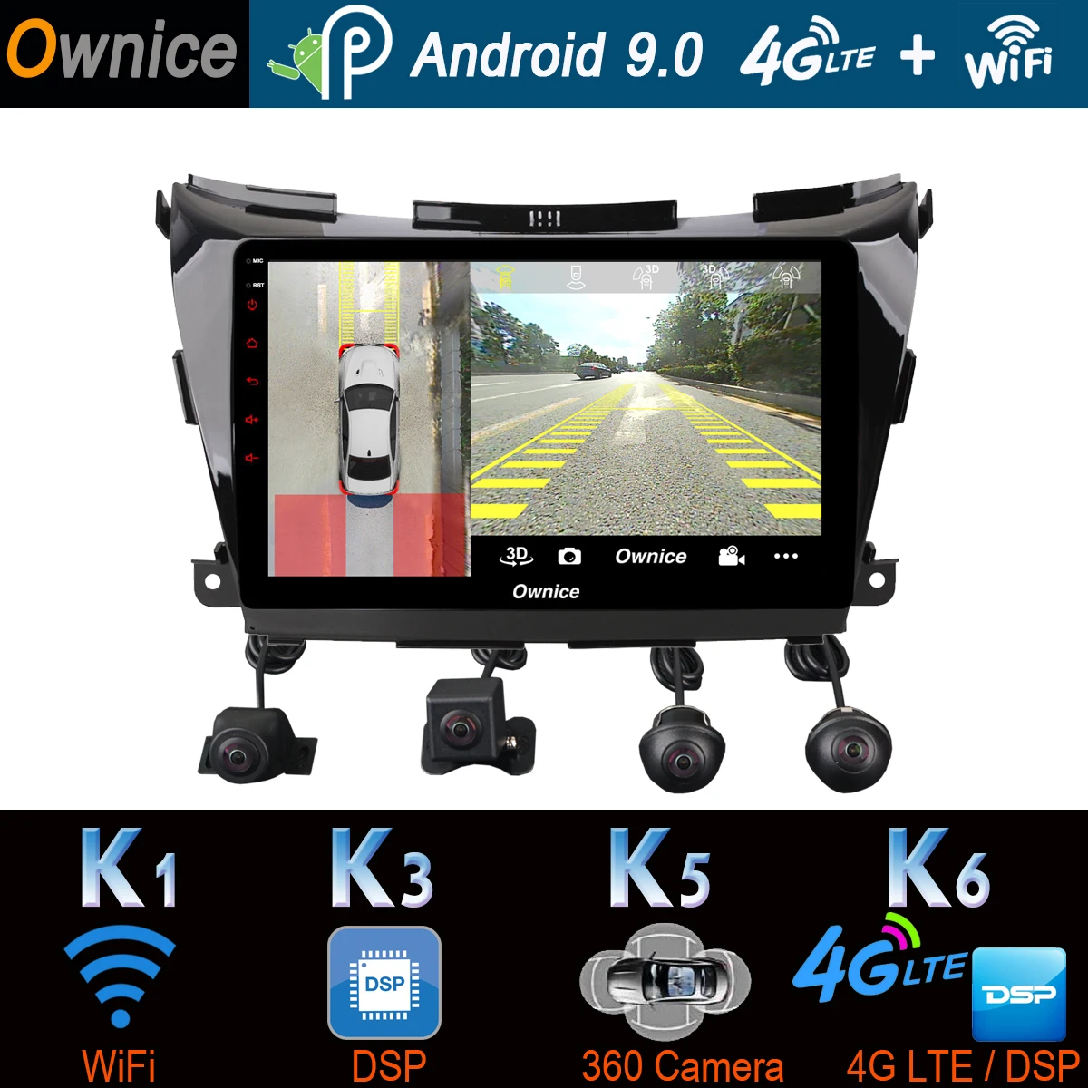 10," 360 ° панорамный автомобильный dvd-плеер на основе Android для Nissan Murano 3 Z52 gps Navi Радио стерео DSP CarPlay 4G LTE