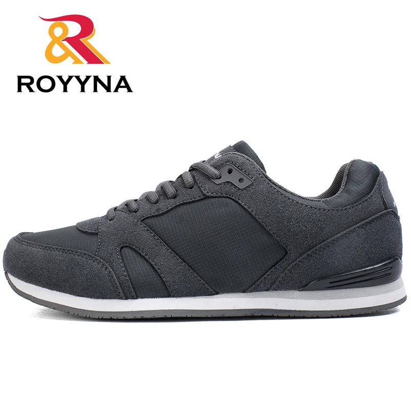 Dark grey ROYYNA/Новинка года; дизайнерская обувь на танкетке; женская и мужская повседневная обувь; вулканизированные женские кроссовки на платформе; обувь; Zapatos De Mujer - Цвет: Dark grey