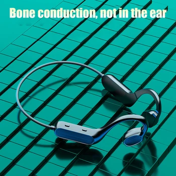 

True Bone Conduction Bluetooth Wireless Headphones with Mic, Gaming Headphones, Outdoor Sports Hands-free, High Quality