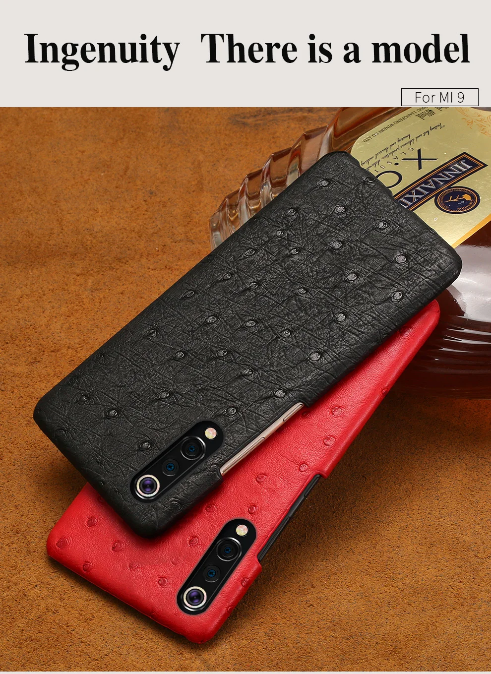Натуральный страусиный кожаный чехол для телефона для Xiaomi mi 9 9t pro 9 SE 8 Lite A3 чехол для Red mi K20 pro 6 7 7A note 7 5Plus 4x роскошный