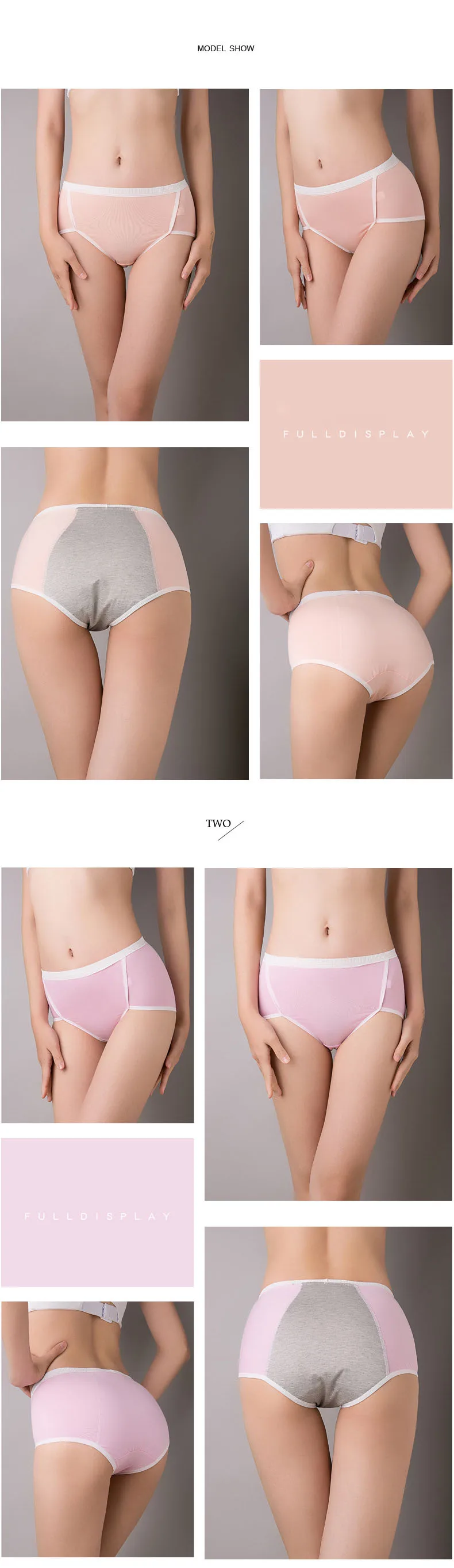 3pcs Leak Proof Menstrual Panties Physiological Pants Women Underwear Period Cotton Waterproof Briefs Drop Shipping (15)
