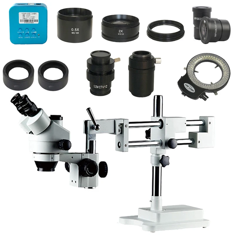 3.5X-90X Dubbele Boom Stereo Simul Focal Trinoculaire Microscoop + 20MP Hdmi Industriële Hdmi Microscoop Camera + 1/2 1/3 adapter 3.5X-90X Dubbele Boom Stereo Simul Focal Trinoculaire Microscoop + 20MP Hdmi Industriële Hdmi Microscoop Camera + 1/2 1/3 adapter