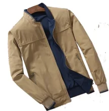 

NEW Cheap Wholesale Men's Windbreaker Double-sided Wear Jackets Men Baseball Pilot Bomber Pure Cotton Jacket Hip Hop Streetwear