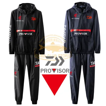 شراء2020 New Fishing Jackets Pants DAWA Outdoor Sports Hooded Windproof Long Sleeves Sunscreen Clothes DAIWA Clothes Cycling Jersey