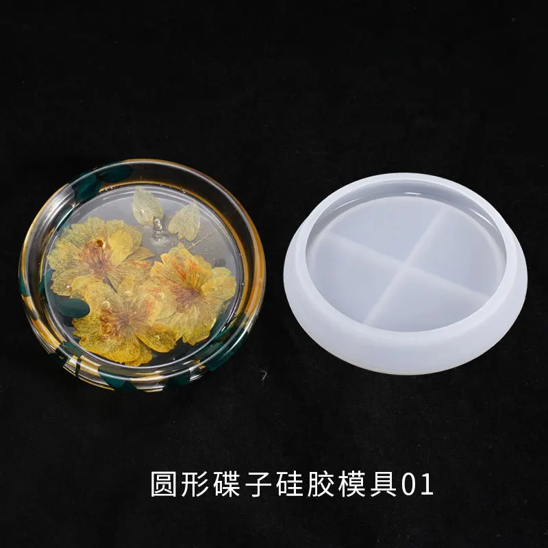 

Round Square Rectangle Shape Coaster Base Silicone Mold Resin Molds Epoxy UV DIY Resin Craft Home Decoration Handmade Tools