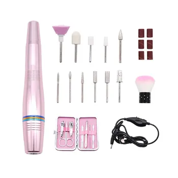 

Nail Drill Set - Electric Nail Drill Kit Portable Professional Nail File Kit Pedicure Ideal For Nail Salon Studio And Home Use