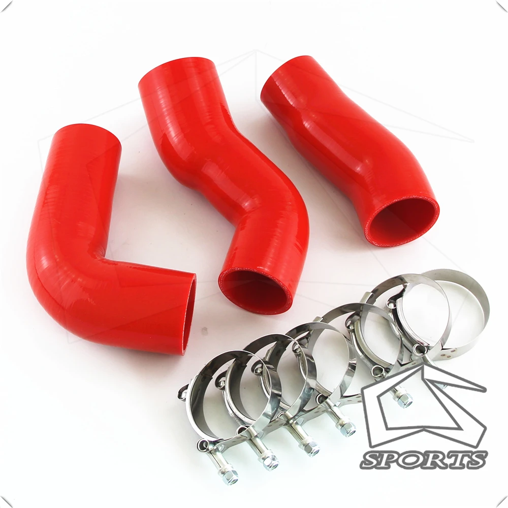 Силиконовый интеркулер турботруба шланг с Т образными зажимами комплект