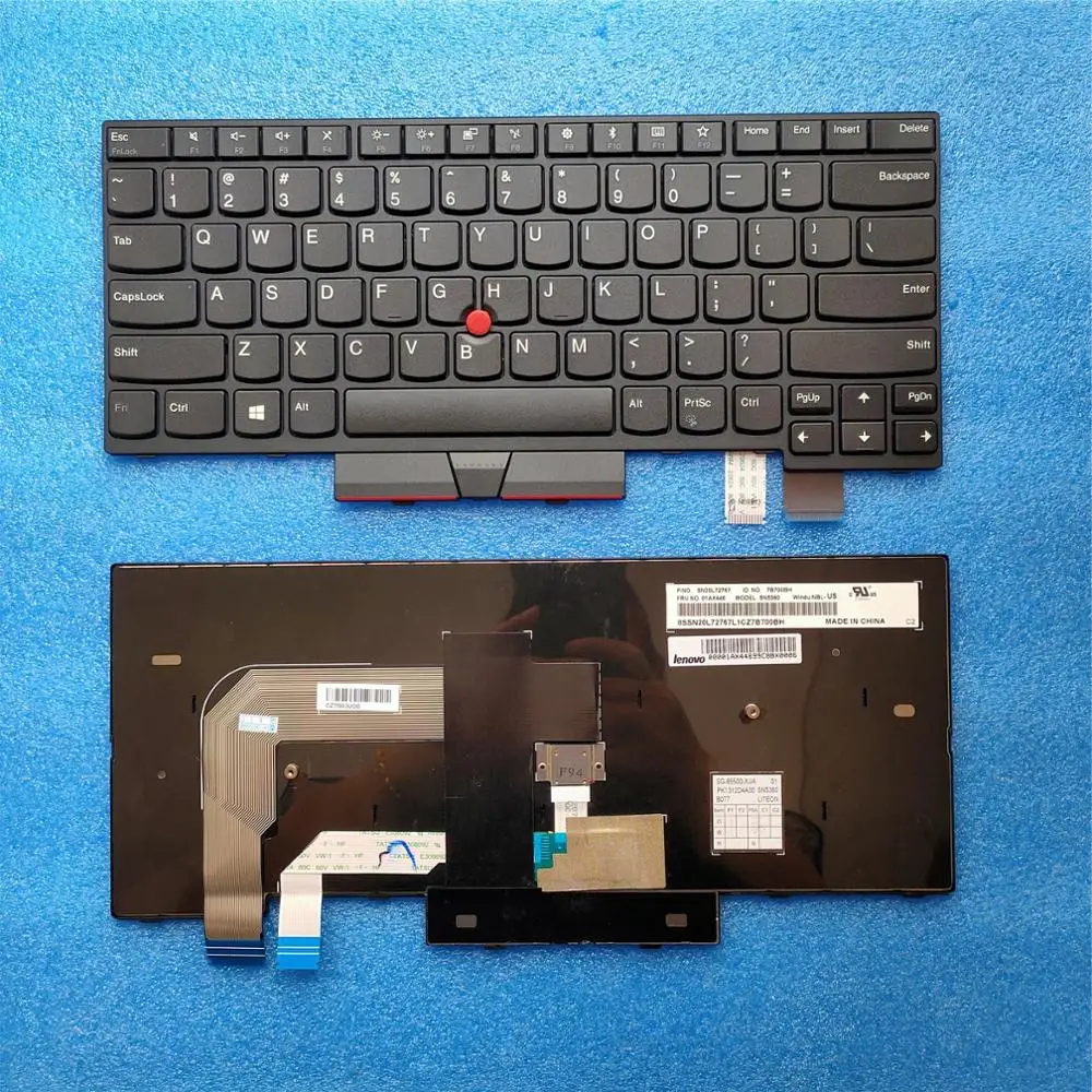 

Original US Keyboard For ThinkPad A475 A485 T470 T480 PN 01HX339 01HX379 01HX299 01HX328 01HX368 01HX408 01AX364 01AX405 01AX446