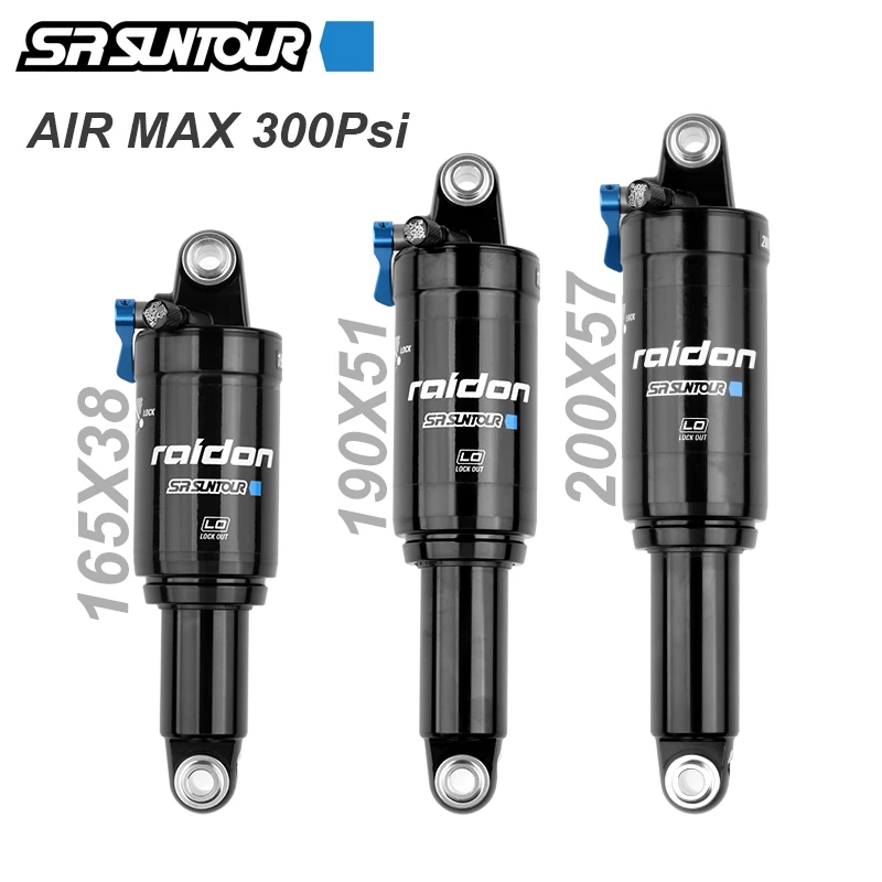 

SUNTOUR Mountain Bike Air Shock Absorber With Lock for 165/190/200 mm MTB Bike Downhill Coil Shock Absorber Bicycle Accessories