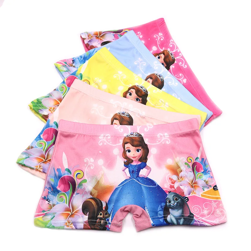 1 Pcs Girls Cartoon Boxer Underwear Kids Cotton Panties Kids Casual Briefs Children Underpants Kids Baby Panties Underpants