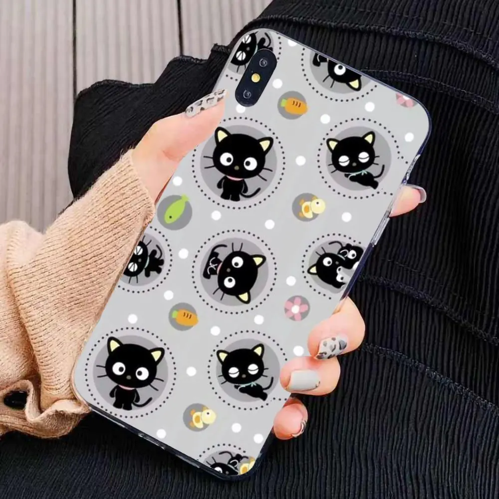 kawaii black chococat cat For Samsung Galaxy J1 J2 J3 J4 J5 J6 J7 J8 Plus Prime 2015 Pastel Silicone Phone Case |