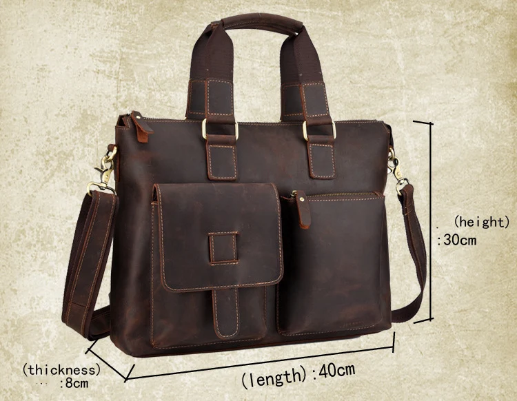 MAHEU, Ретро стиль, дизайнерские сумки для мужчин, натуральная кожа, мужская сумка для ноутбука 14 дюймов, модные брендовые кожаные сумки