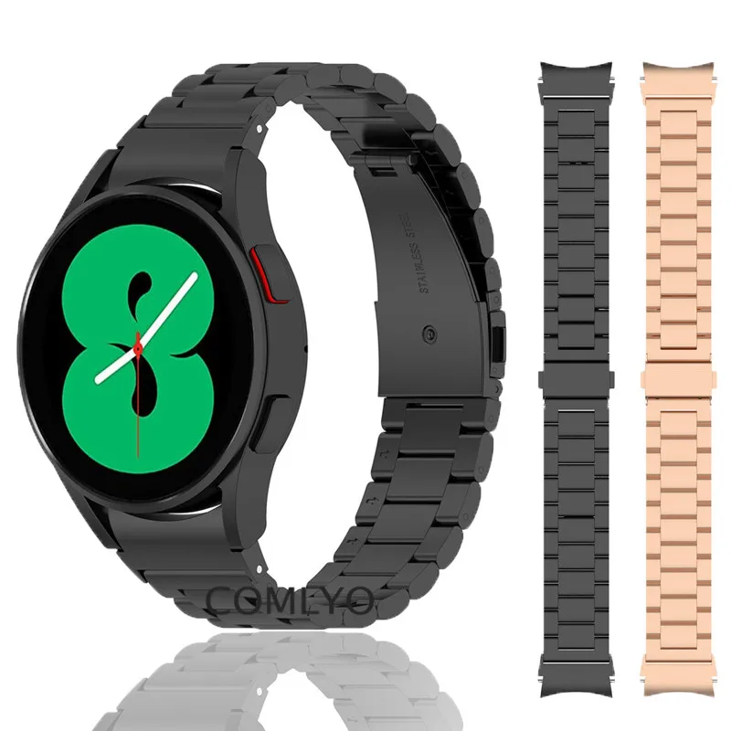 

Ремешок для Samsung Galaxy watch 4 40 мм 44 мм, металлический браслет из нержавеющей стали, классический браслет-адаптер 42 мм 46 мм, новинка 2021