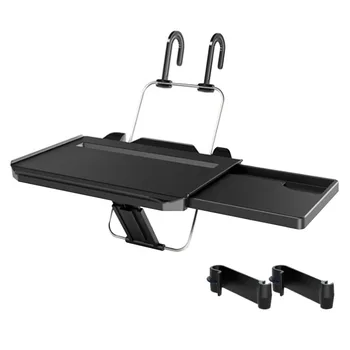 

Car Steering Wheel Back Seat Tray Built-in Drawer Food Drink Holder Stand