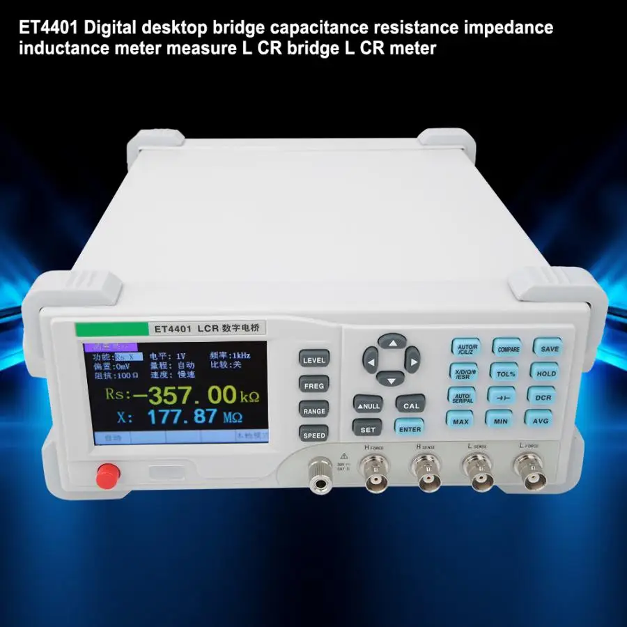 ET4401 Настольный Цифровой LCR мост измерительный конденсатор сопротивление измеритель индуктивности тестер цифровой измеритель индуктивности 110/220 В
