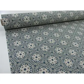 

PRINTED CANVAS Ref. CROCHE BLUE footage 2,45 mts x width 2,80 m