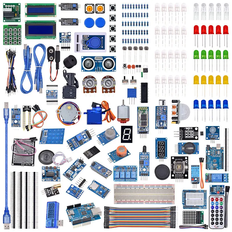 R3 ЖК-датчик Wifi Bluetooth лазерный стартовый набор для Arduino | Электронные компоненты и