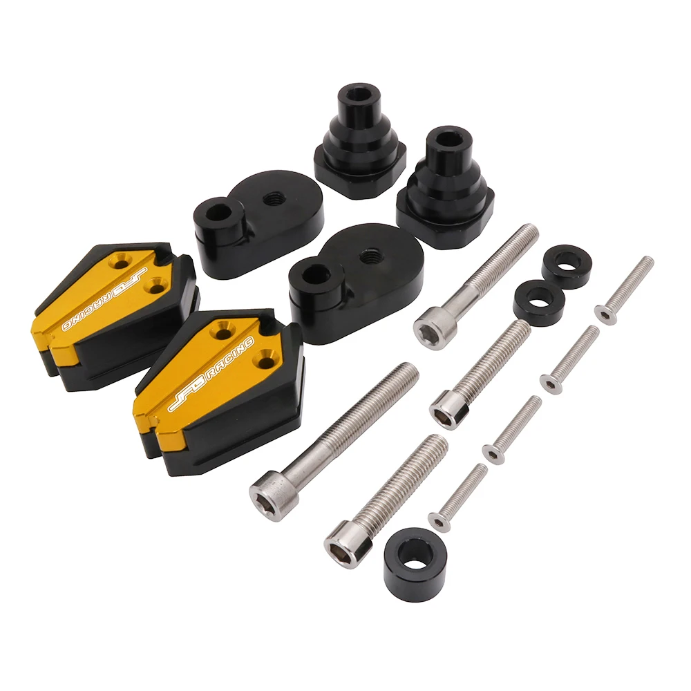 Мотоцикл с ЧПУ Алюминиевый Falling Guard Frame Slider Crash Pad для YAMAHA YZF R6 yzfr6 YZF-R6 2008 - Цвет: Золотой
