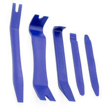 

UEESHOP 5pcs Pry Installer Car interior Removal Trim Clip Fastener Panel Trim Dash Audio Removal Installer ABS Pry Tool Kits AA