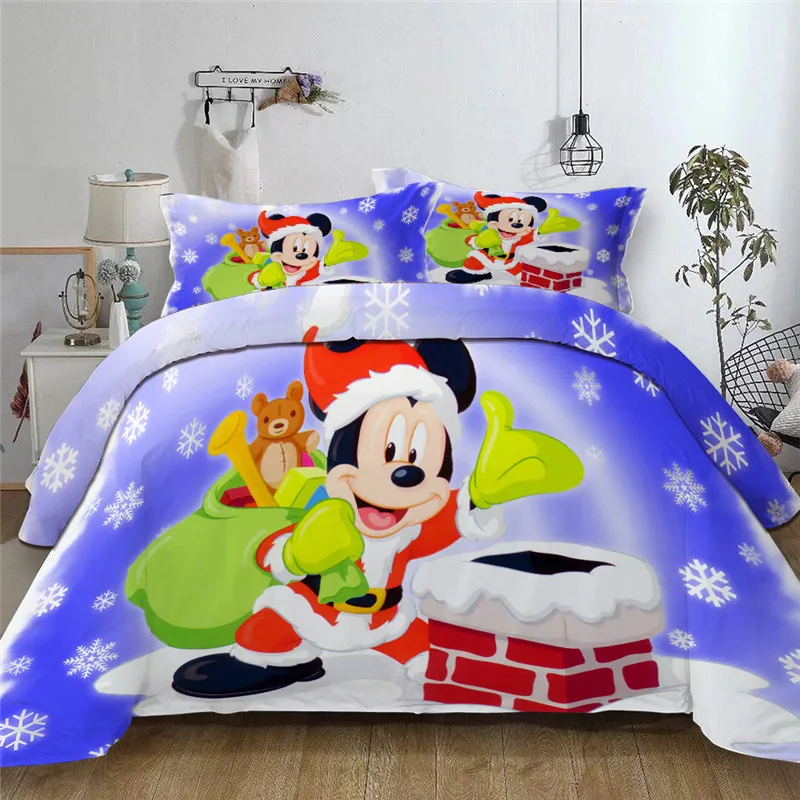 Комплект постельного белья Disney с изображением Микки Мауса на Рождество для