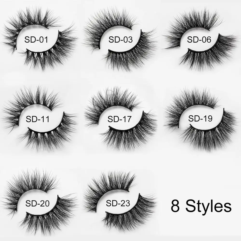 SEXYSHEEP, 5 пар, 3D норковые накладные ресницы, натуральные длинные накладные ресницы, Объемные Накладные ресницы, макияж, наращивание ресниц