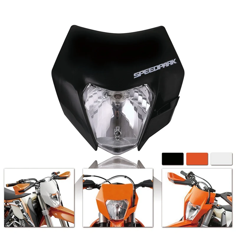 

Motorcycle Dirt Bike Motocross Supermoto Universal New Headlight For KTM SX EXC XCF SXF SMR Headlamp