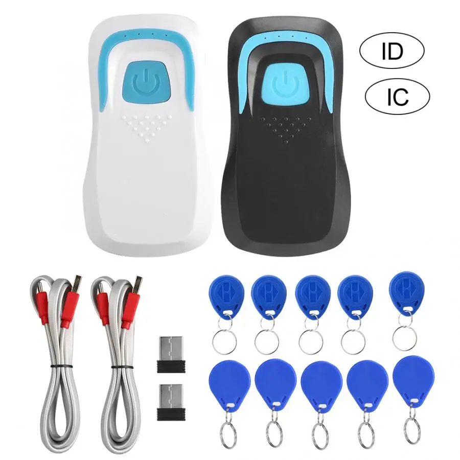 Считыватель карт Bluetooth RFID ID/IC считыватель карт беспроводной сканер кода 13,56 м/125 кГц частота с 5 картами