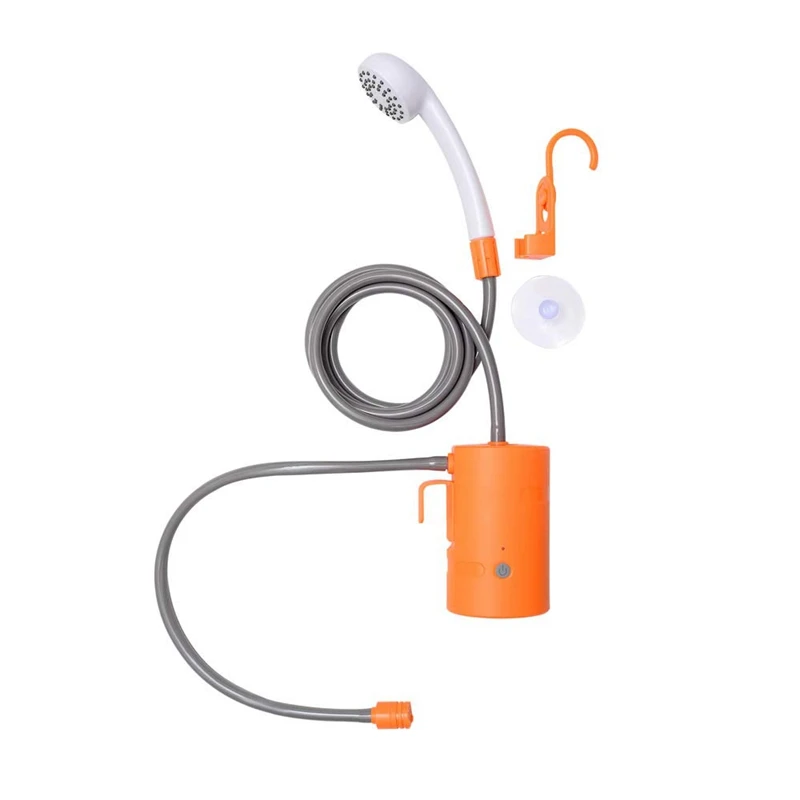 

Hot Portable Outdoor Shower Waterproof Camping Shower Usb Rechargeable Powered Shower Pump for Family Hiking Backpacking Travel
