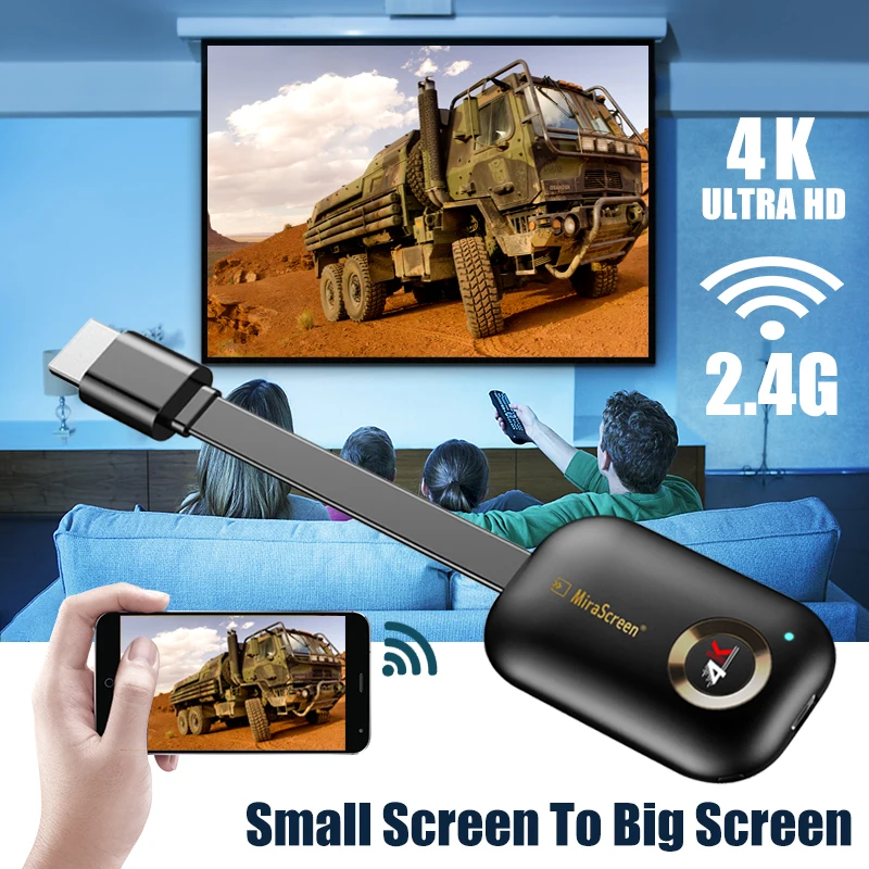 tv stick Mirascreen G9 Plus 5G 4K Wireless for HDMI for Android fire for airplay for