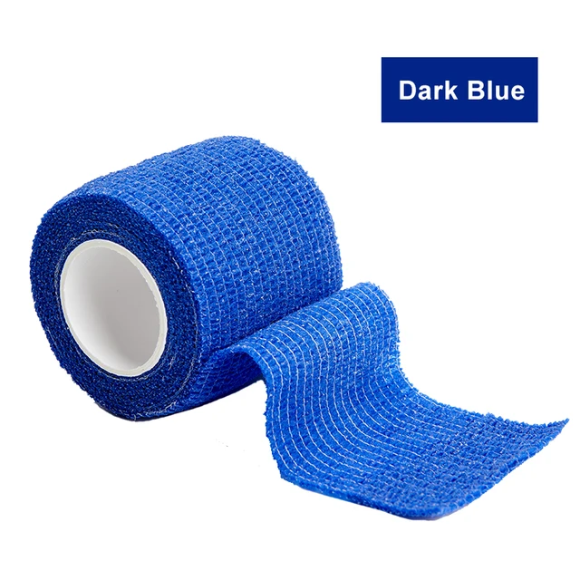 4.5m Colorful Sport Self Adhesive Elastic Bandage Wrap Tape Elastoplast For Knee Support Pads Finger Ankle Palm Shoulder Dark Blue