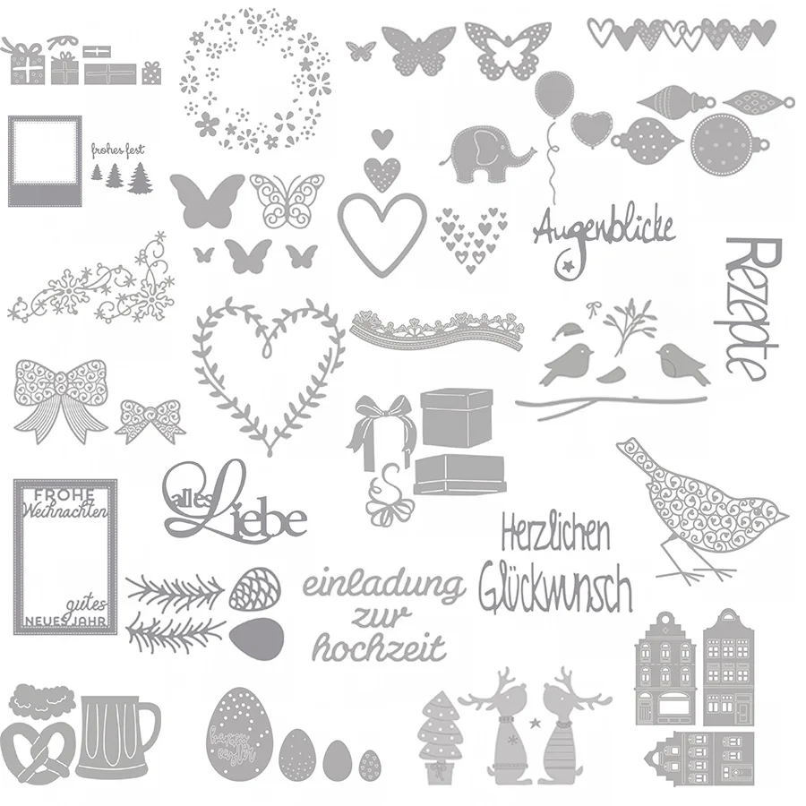 

CH 2021 New Arrival Butterflies Metal Cutting Dies Embossing Scrapbooking Stencil Craft Cut Die For DIY Card Crafts Hand